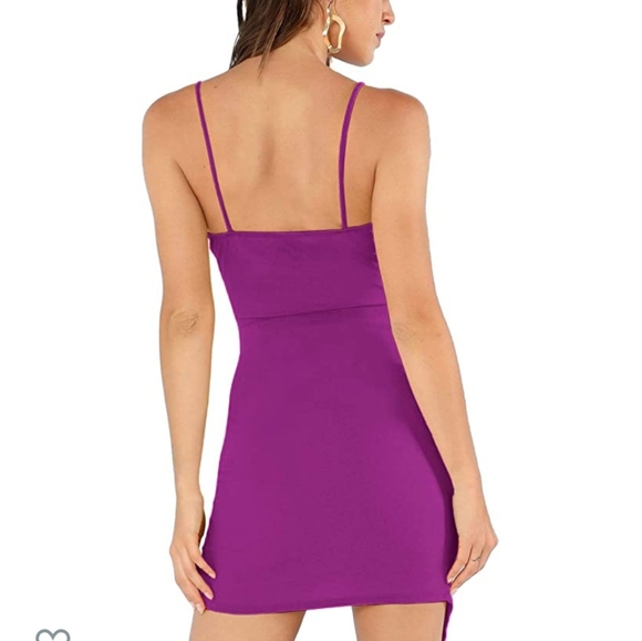 Verdusa spaghetti strap ruched bodycon dress - Picture 2 of 6